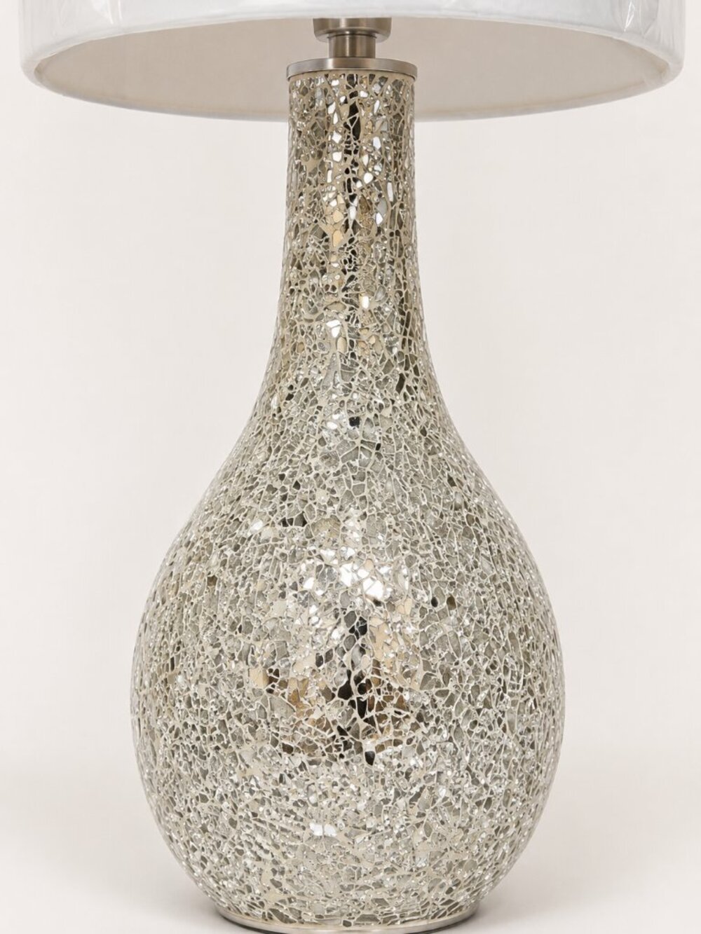 Glam lamps BEBE set of two mirrored cracked mosaic